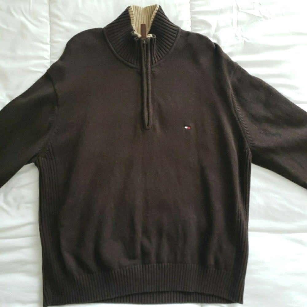 NWOT Men's Tommy Hilfiger Brown Sweater XXL